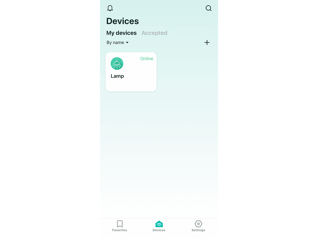 Devices screen of the 2Smart Cloud mobile app