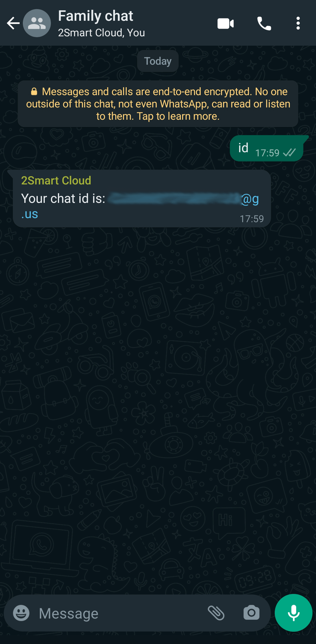 The 2Smart Notification WhatsApp bot