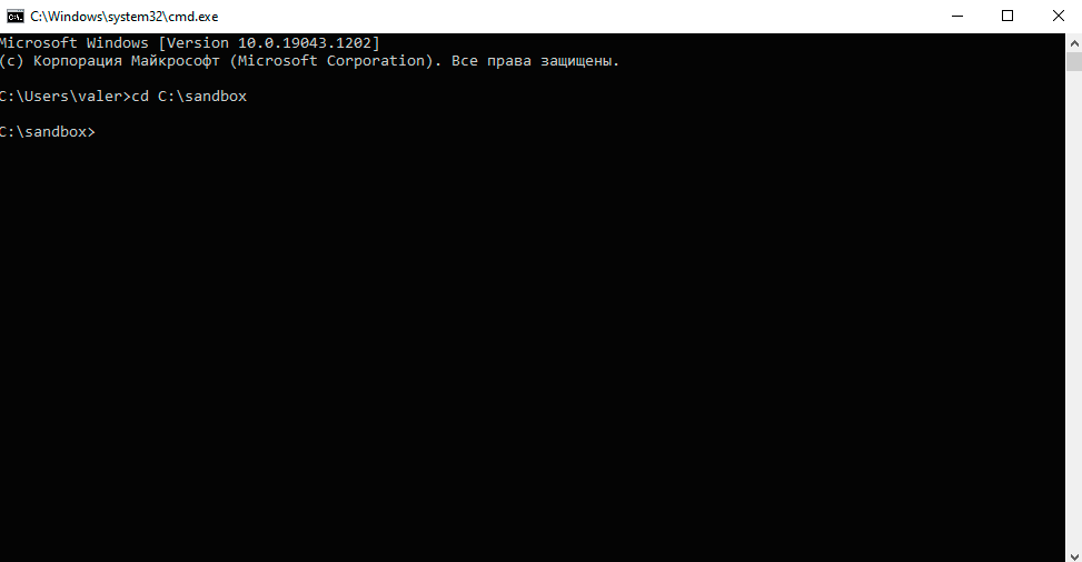 Windows command prompt